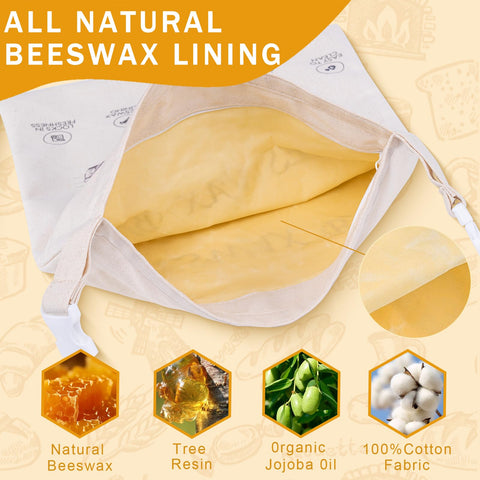 NANYI beeswax bread bags freezer safe for freezing bread.
