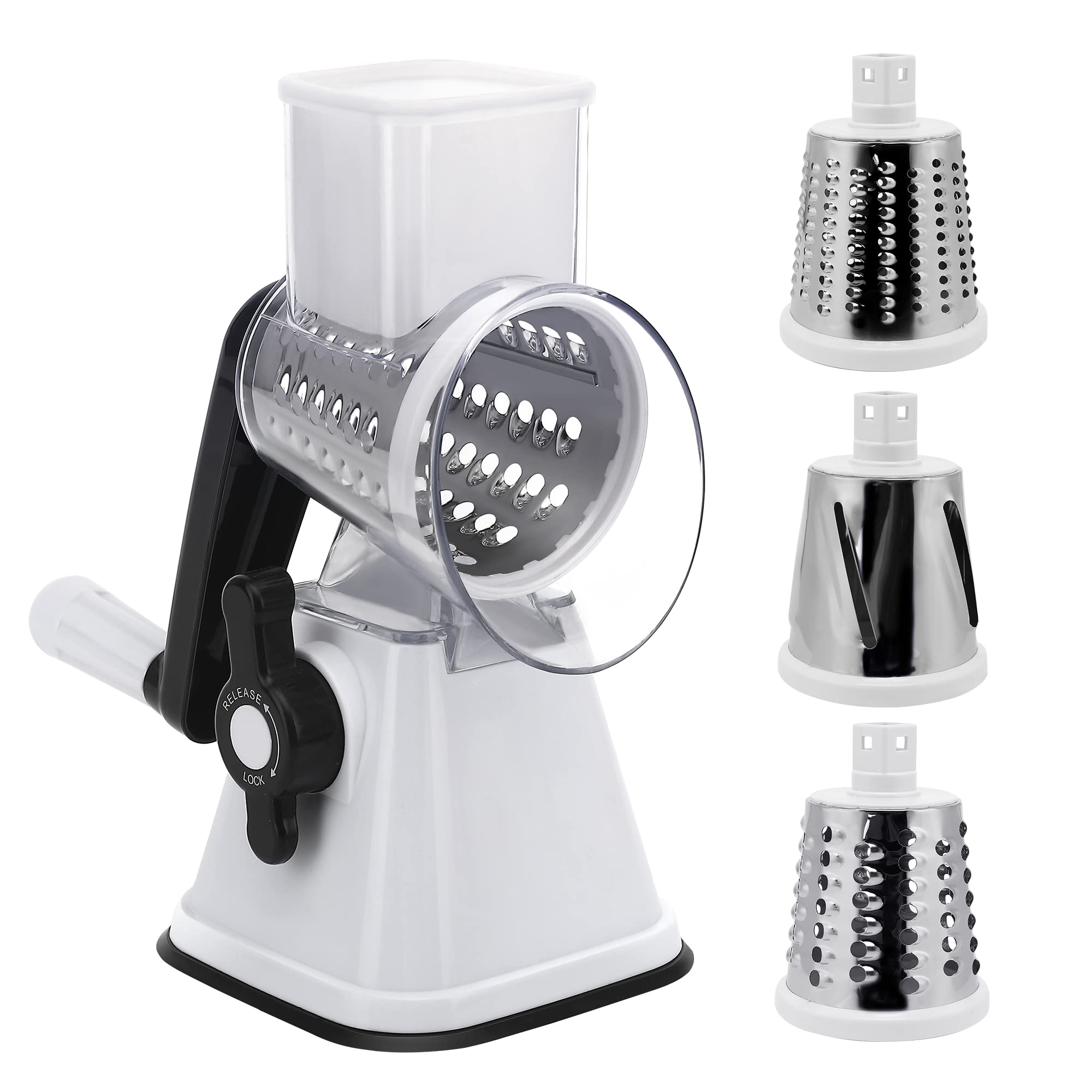 NaOHshp cheese grater with handle front view for easy shredding