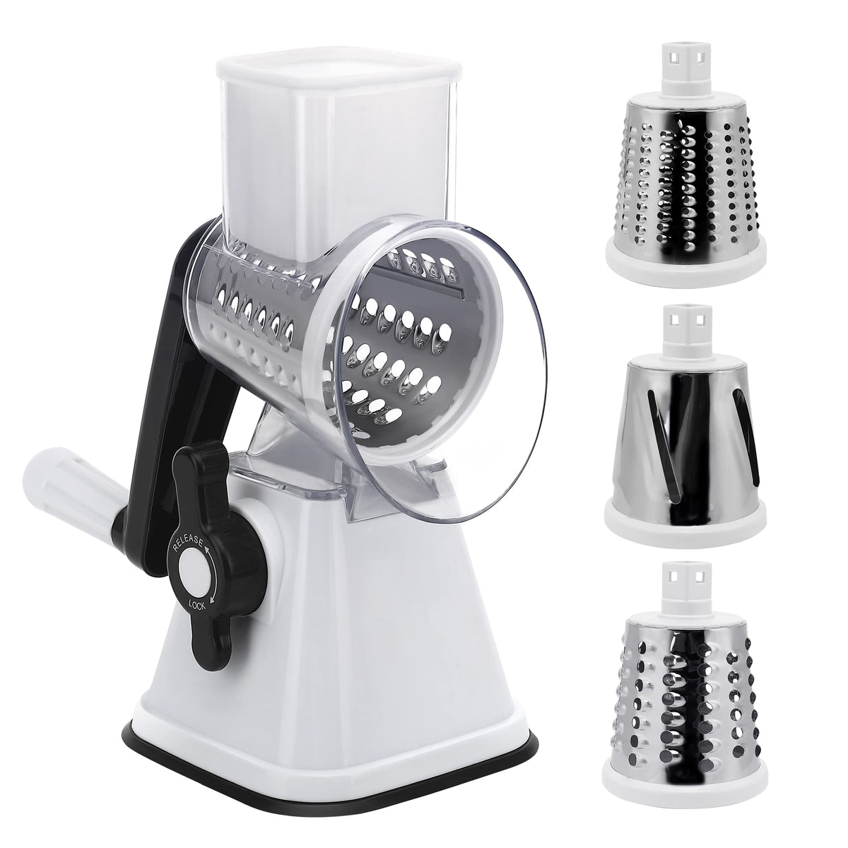 NaOHshp cheese grater with handle front view for easy shredding