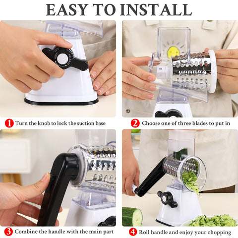 NaOHshp cheese grater used on a smooth counter for stable prep