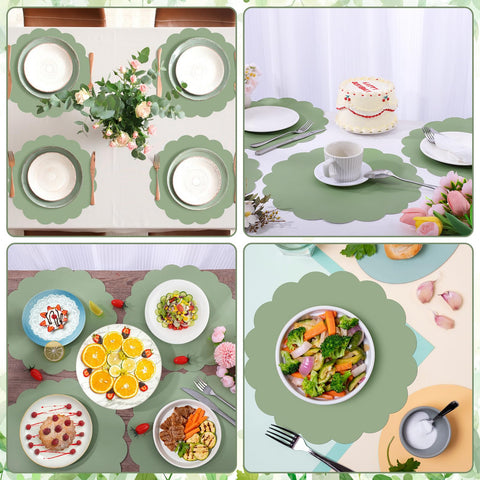 NatNarr 60-piece placemats pack for large gatherings