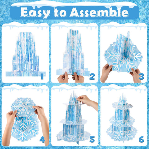 NatNarr Frozen dessert stand with assembly diagram included for quick setup
