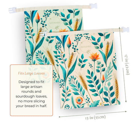 NATURABLE beeswax wrap 14x13 for sandwiches keeps flavors while reusing safely