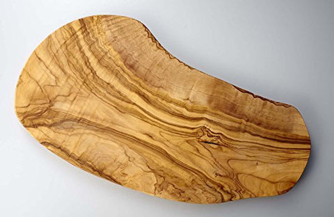 Naturally Med 14-inch olive wood board, ideal for chopping and serving.