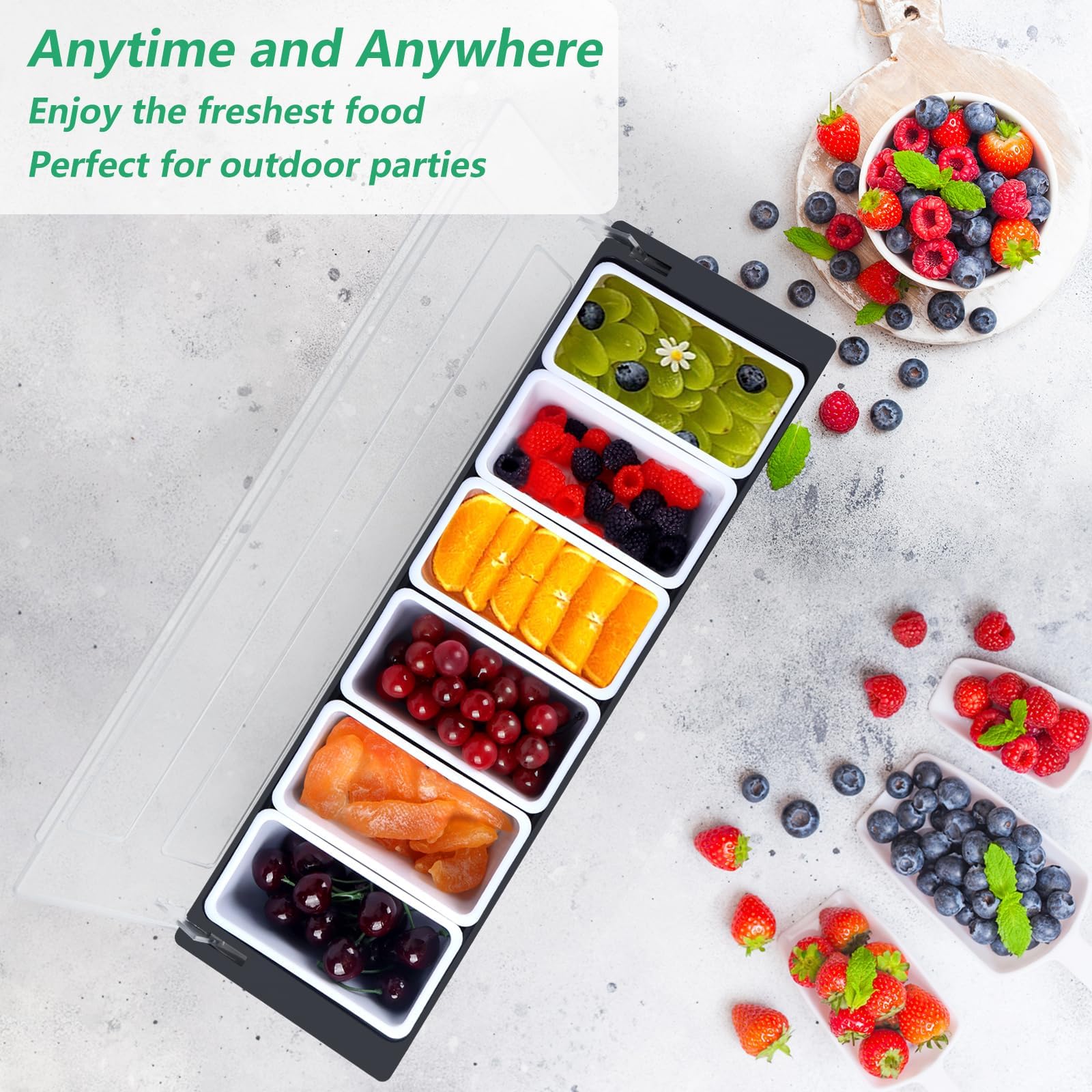 NatureKit versatile tray fits tacos, salads, fruits, and garnishes for multi-scene use.