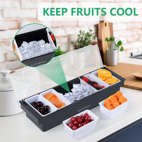 NatureKit ergonomic grips enable easy transport at parties or catering events.