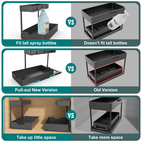 Nature's Source easy-install under-sink organizer for quick setup