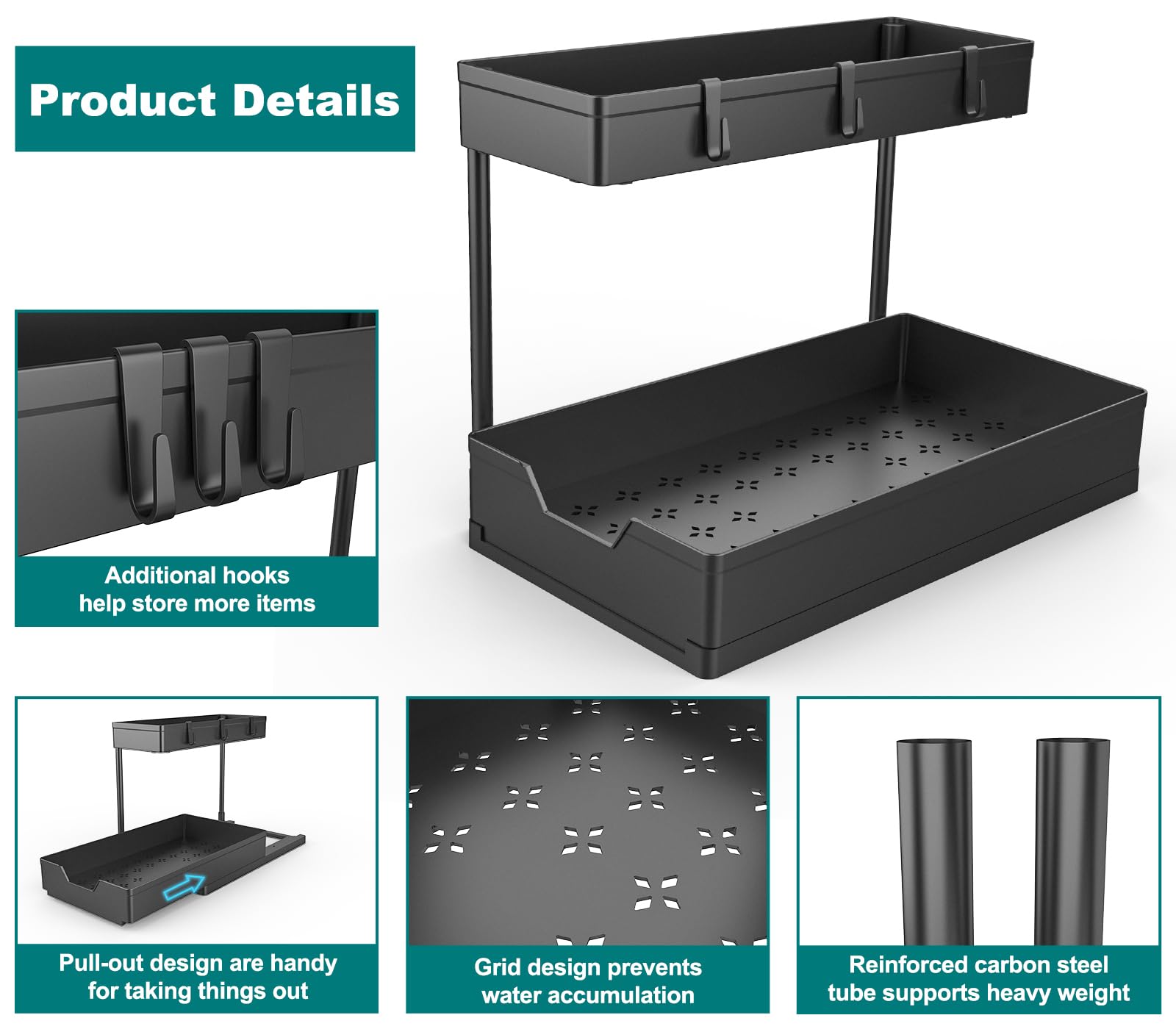 Nature's Source large-capacity drawer dimensions 15-6x8-66 inches