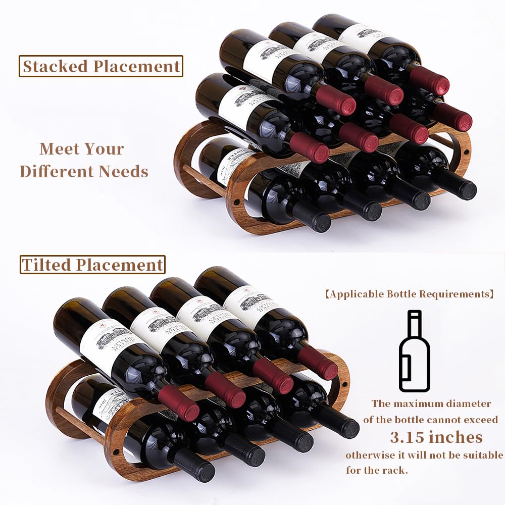 Navtcow two-tier water bottle organizer keeping bottles neatly arranged and easy to reach.