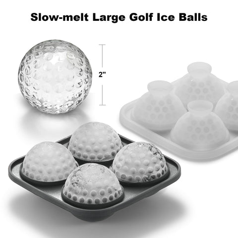 Nax Caki golf ice tray easy-release silicone for clean cubes