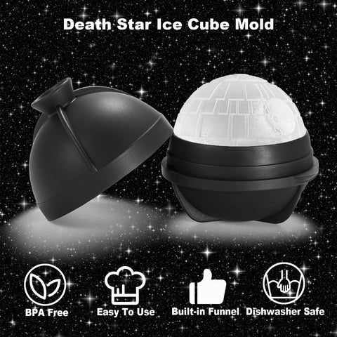 Nax Caki large silicone ice ball tray side angle ideal for slow-melting cubes