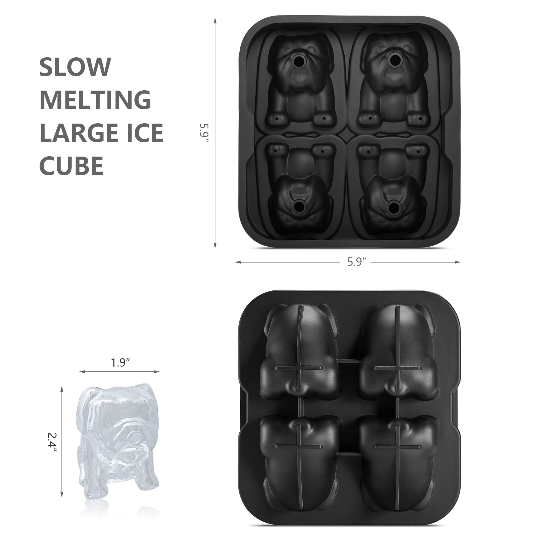 Nax Caki silicone ice cube tray BPA-free with easy release.
