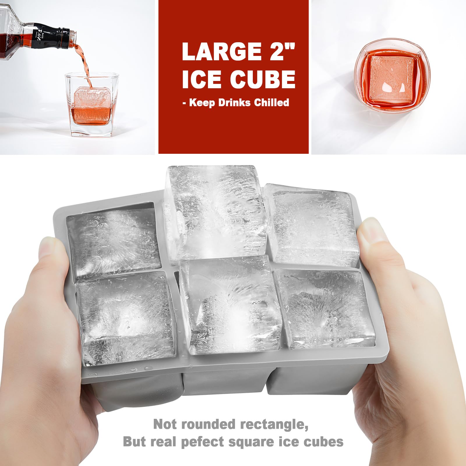 Nax Caki stackable silicone trays keep freezer organized and odor free