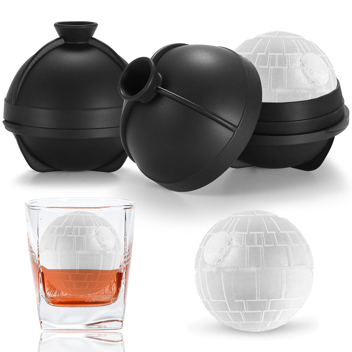 Nax Caki Star Wars Death Ball mold front view for dramatic cocktails
