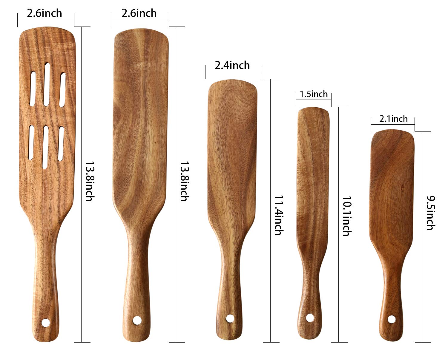NAYAHOSE spurtles with drainage holes ideal for draining while flipping