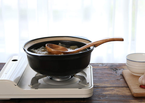 NAYAHOSE wooden utensils set teak includes all three sizes for versatile cooking.