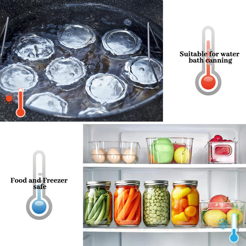 Nazano airtight seals on regular-mouth jars help keep contents fresh.
