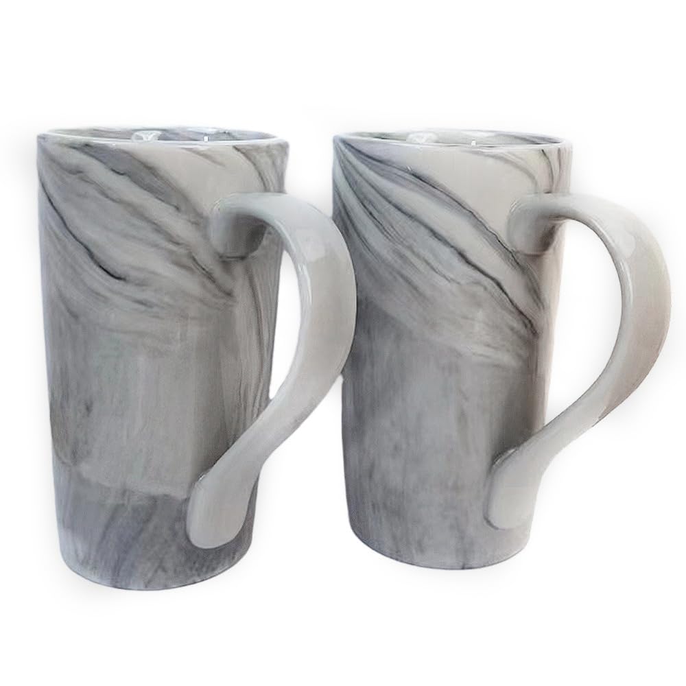 NBABSR gift ready marble mugs packaged nicely for birthdays or housewarmings.
