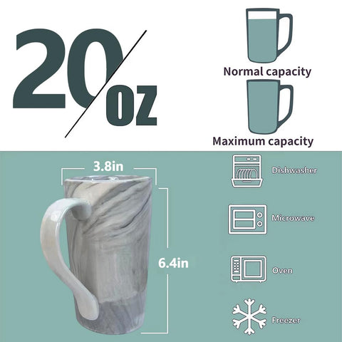 NBABSR marble pattern unique cup perfect for latte art and personal flair.