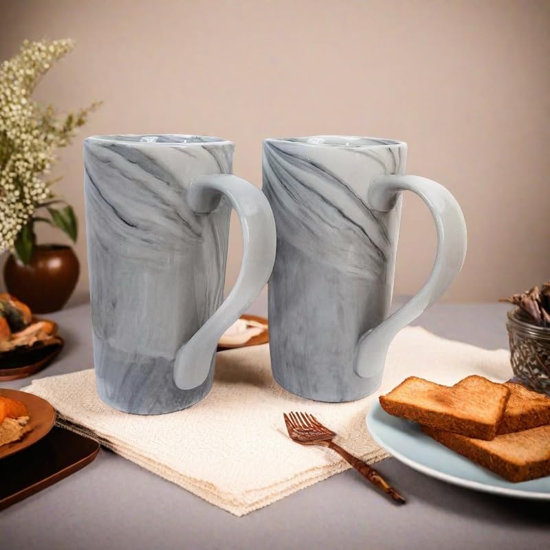 NBABSR oversized porcelain mug with handle for easy gripping during morning routines.