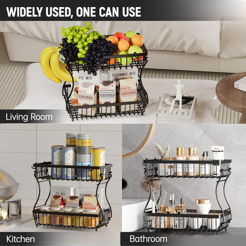 Nbwxcwbs Countertop storage for fruits and vegetables on display