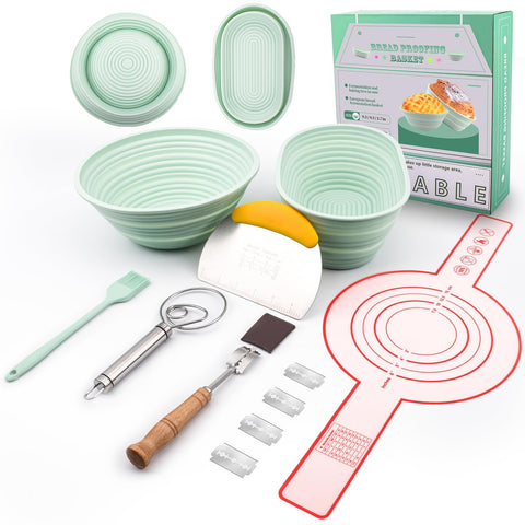 NCRexpanse silicone banneton oval basket ready for proofing with smooth release and easy handling