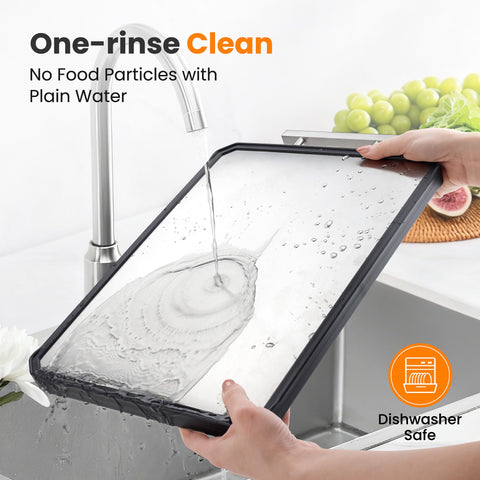 NCUE cutting board dual surfaces for meat and vegetables prep