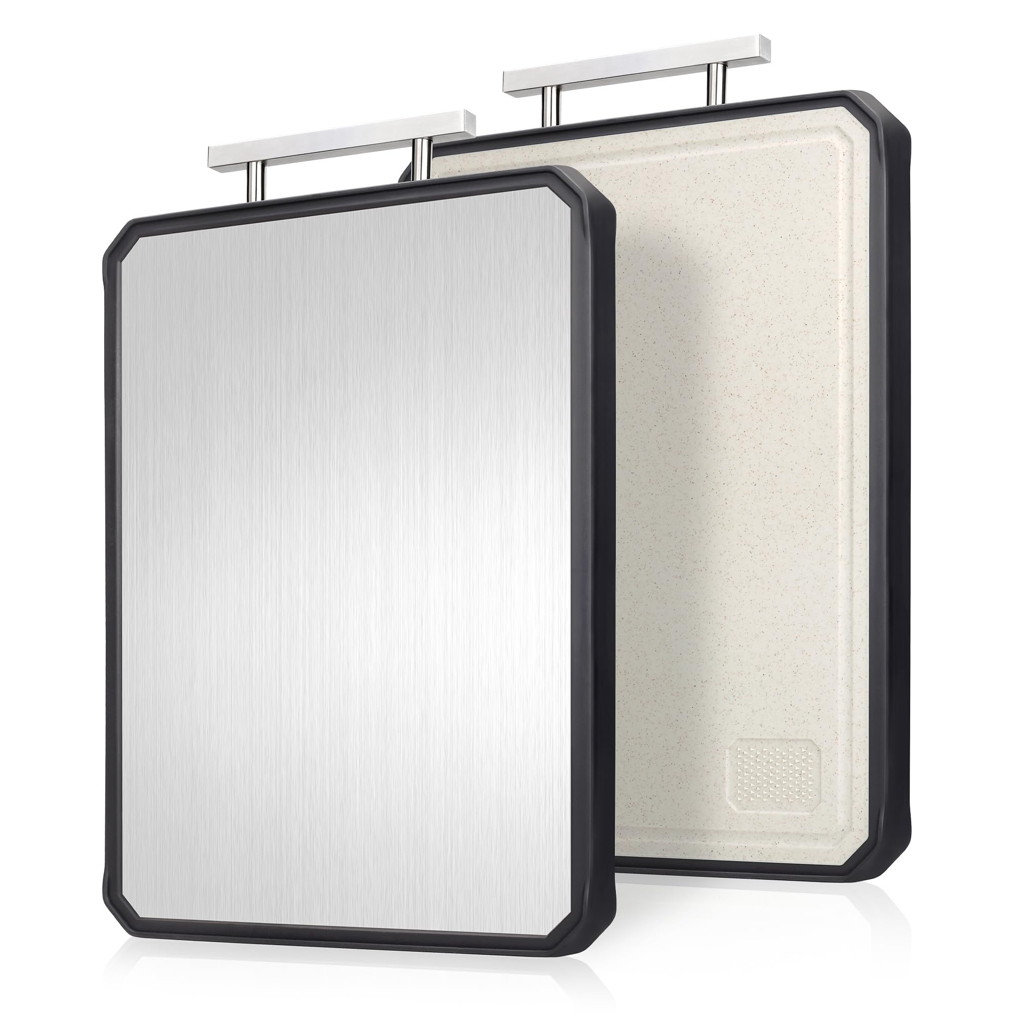 NCUE cutting board steel side for precise meat prep and flavor separation