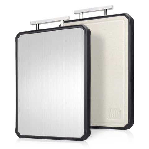 NCUE cutting board steel side for precise meat prep and flavor separation