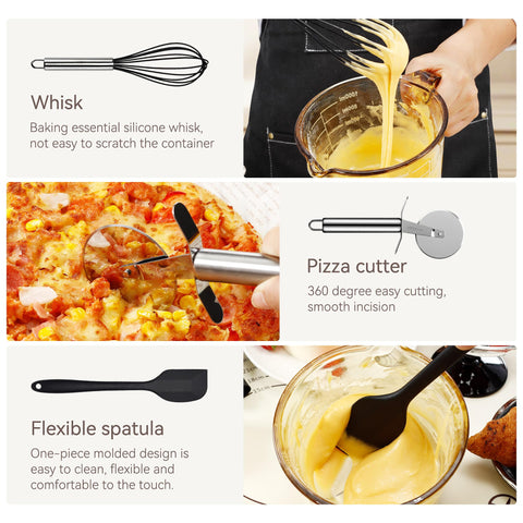 NCUE premium silicone utensils resist staining and odors in daily use.
