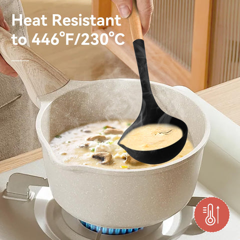 NCUE pasta server designed for grip and even sauce distribution.