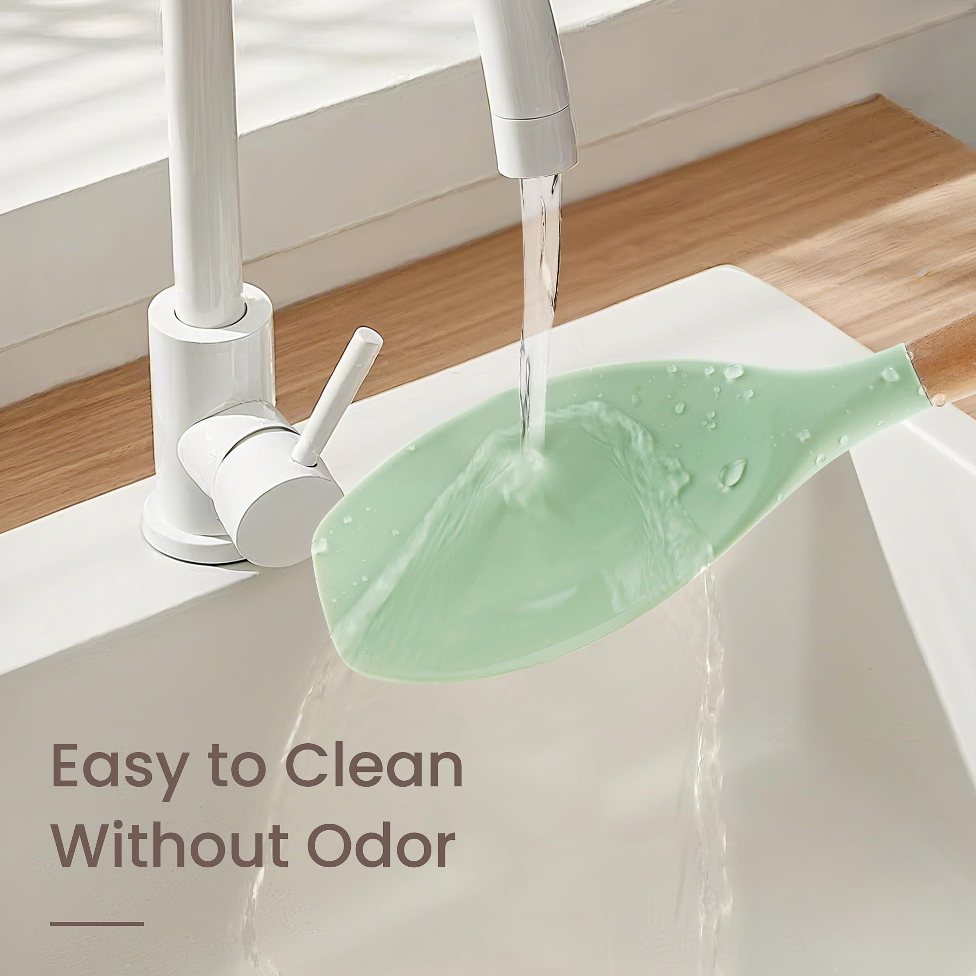 NCUE non-stick silicone tips guard cookware surfaces from scratches
