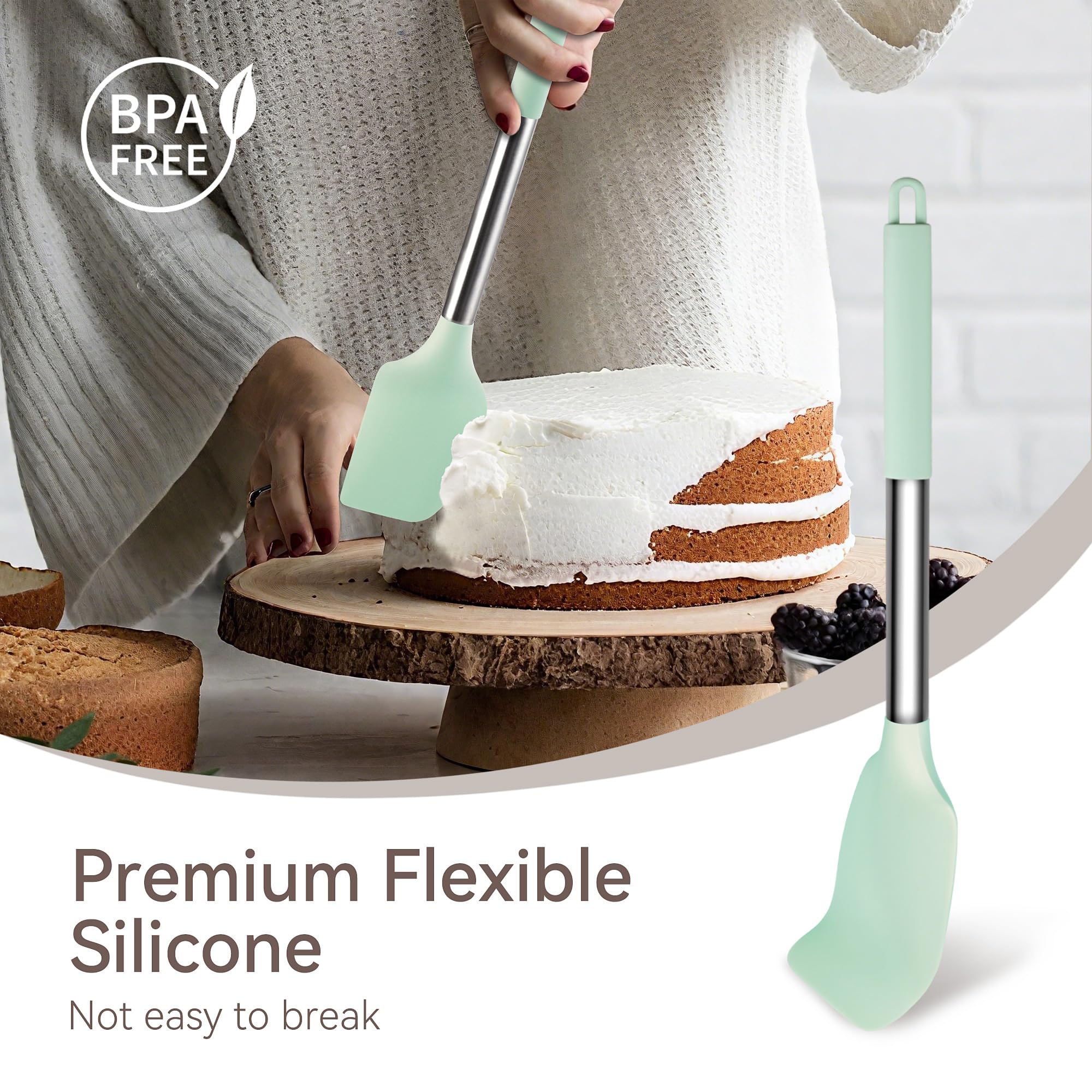 NCUE slotted turner and deep ladle ideal for sauces and sautéing.