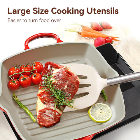 NCUE thickened food-grade silicone heads resist sticking during stirring