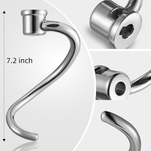 Ne-totoro stainless steel spiral dough hook design for even kneading texture.