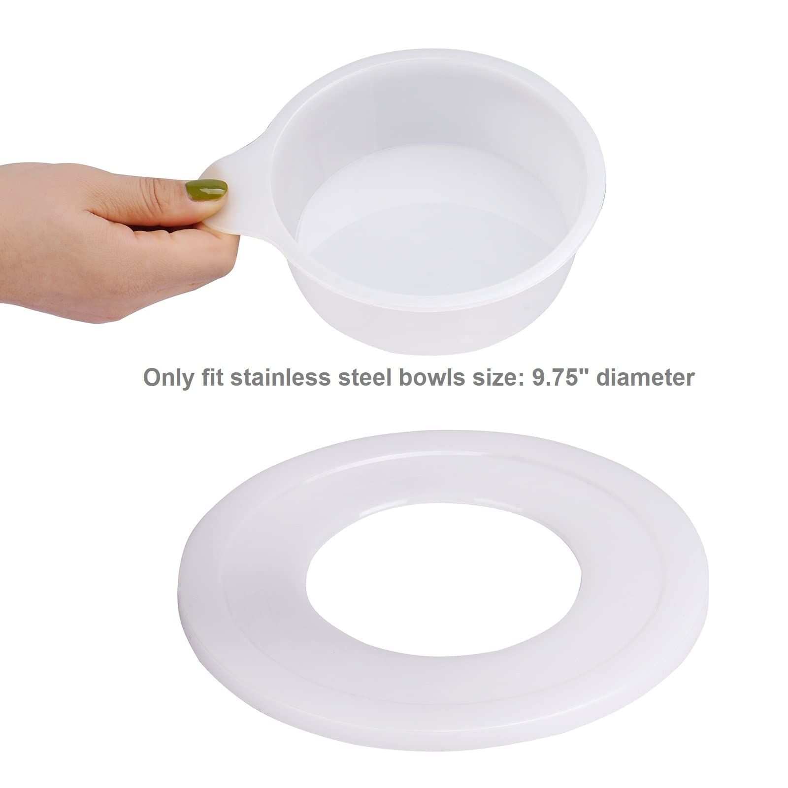Durable Ne-totoro plastic cover keeps bowls clean from dust and crumbs.