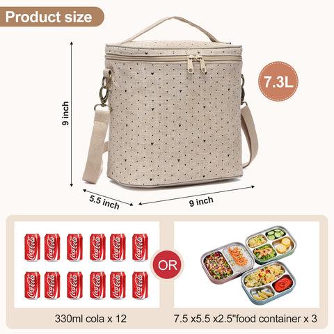adjustable shoulder strap on neatlife lunch bag offers comfortable all-day carry
