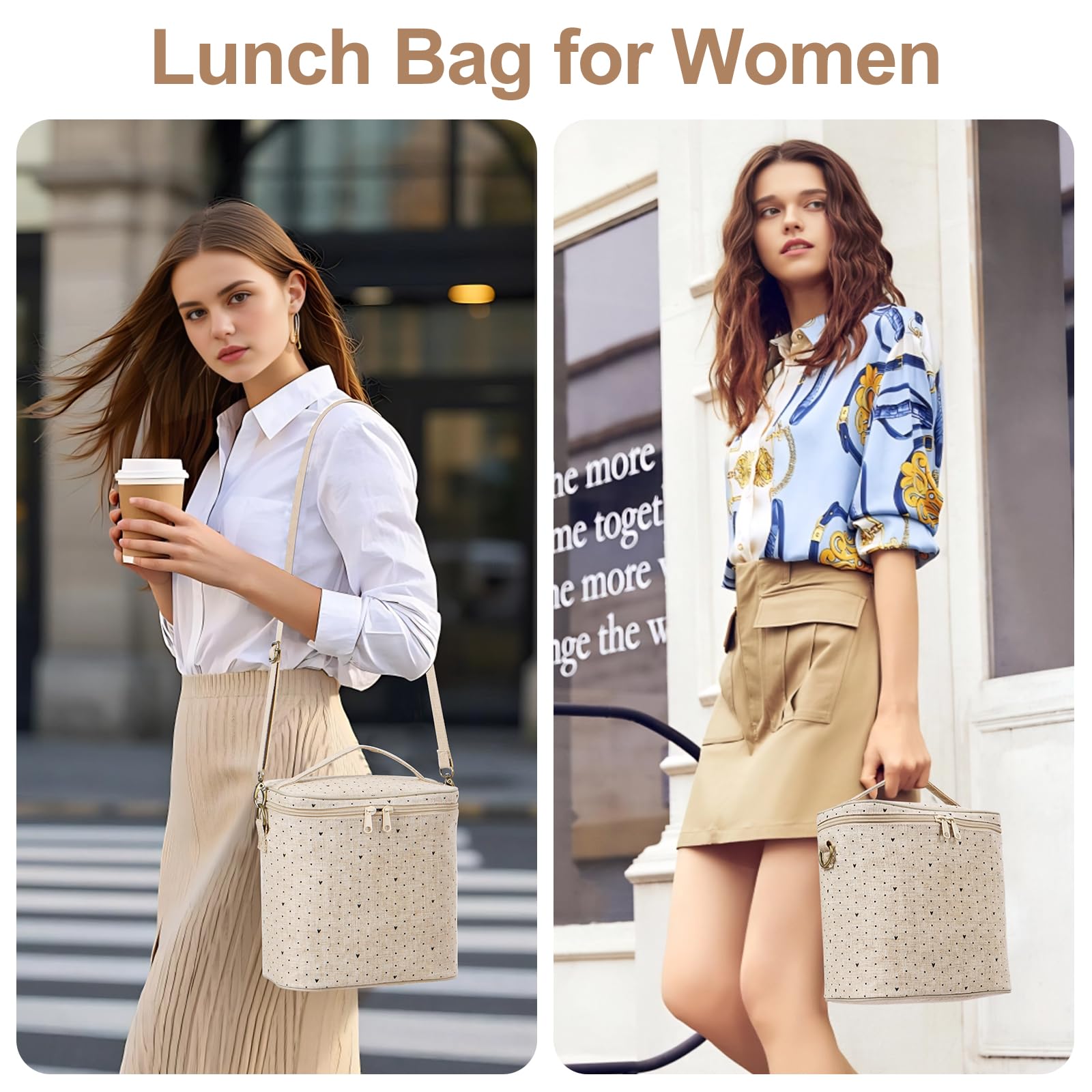 cotton and linen exterior is durable and water resistant for everyday use