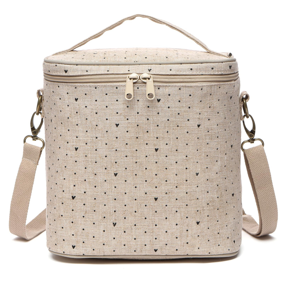 neatlife lunch bag for women with soft linen fabric keeps meals stylish and fresh