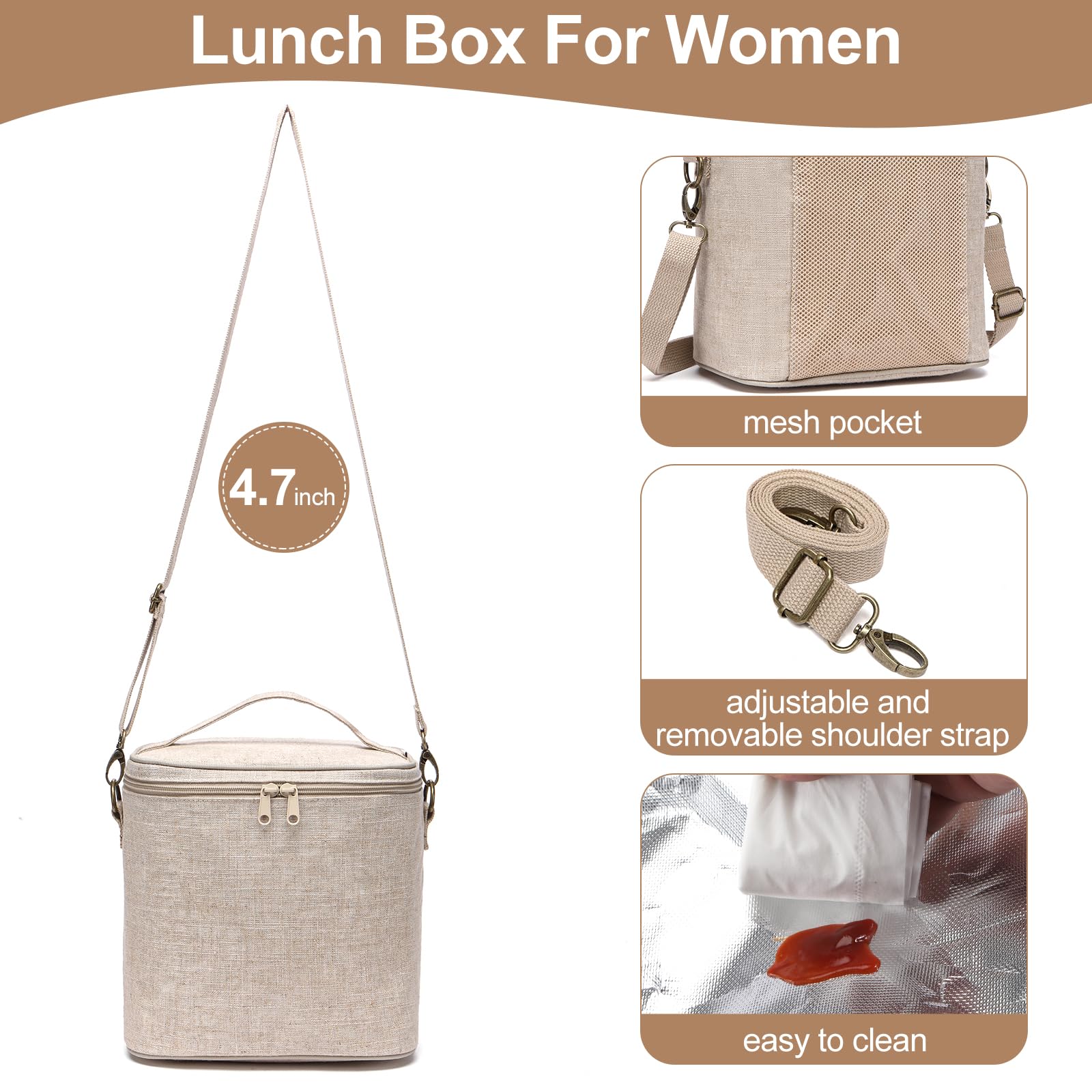 neatlife leakproof waterproof linen exterior keeps contents secure