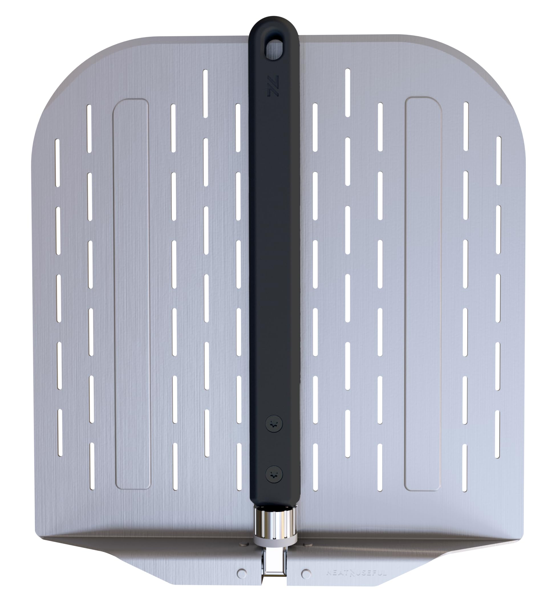 neatNuseful pizza peel 12-inch folded handle for compact storage and quick setup