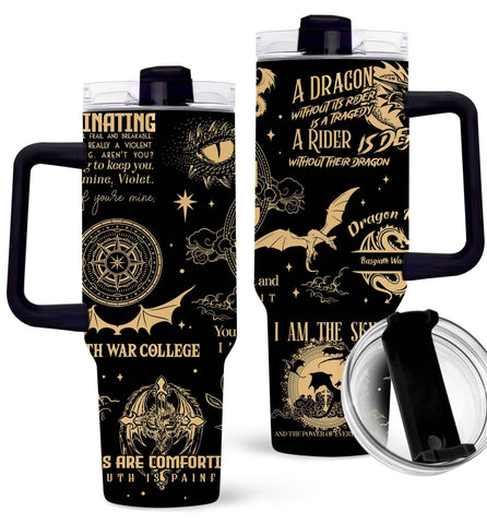 NebulaRave bookish tumbler 40oz with vibrant cover for immersive reading on the go.