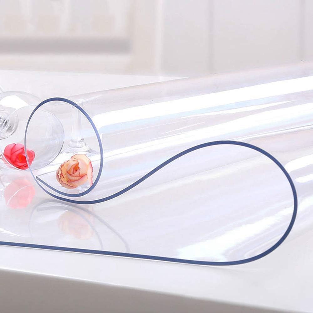 NECAUX clear table cover 24x48 protects surfaces while preserving natural wood grain