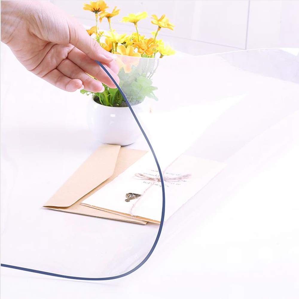 NECAUX waterproof PVC table cover guards against spills on busy dining days