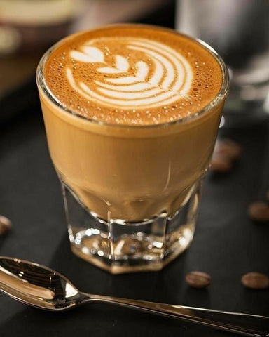 Necessia Cortado Glasses 4.5oz traditional paneled sides improve grip during service.
