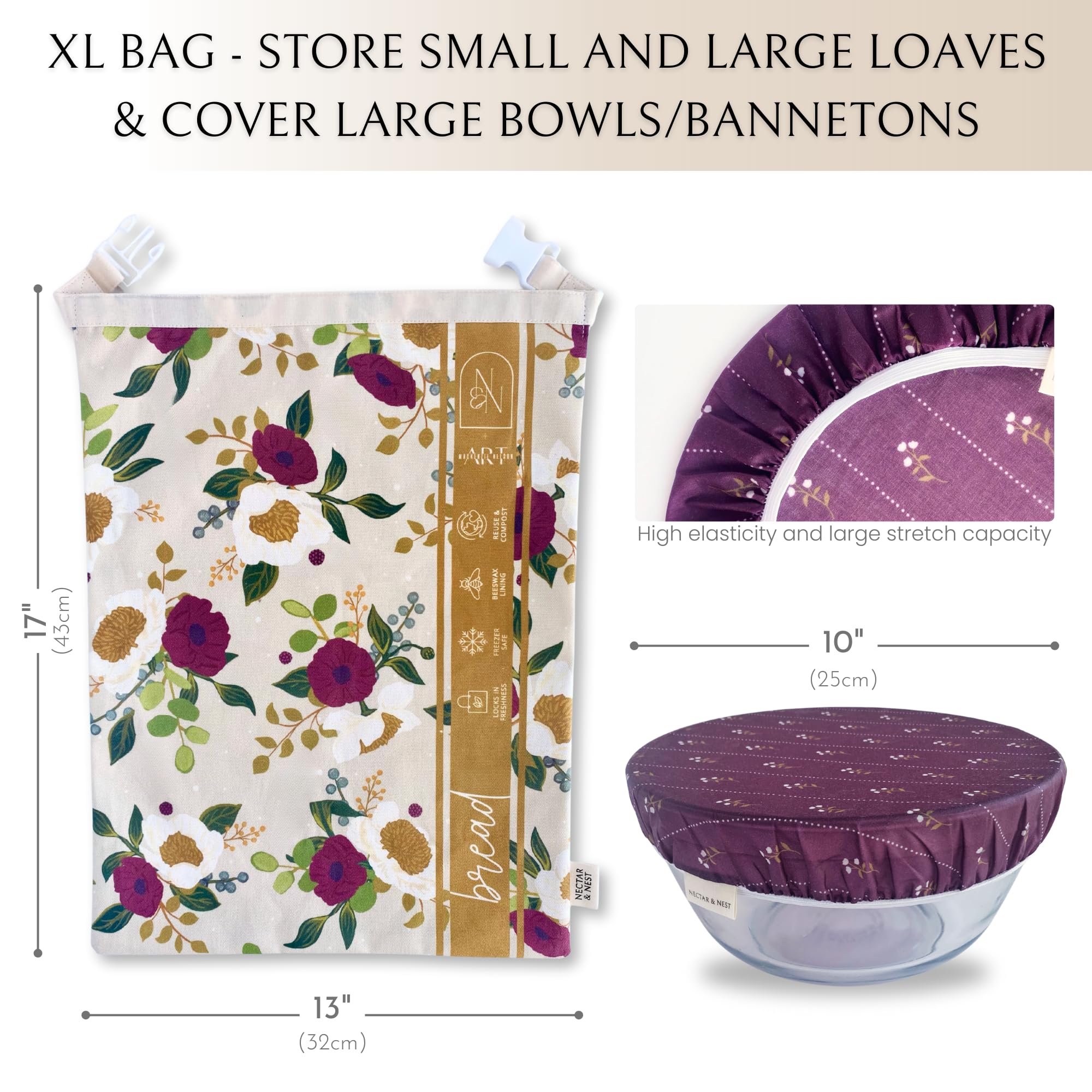 Nectar & Nest bag folded for compact pantry storage