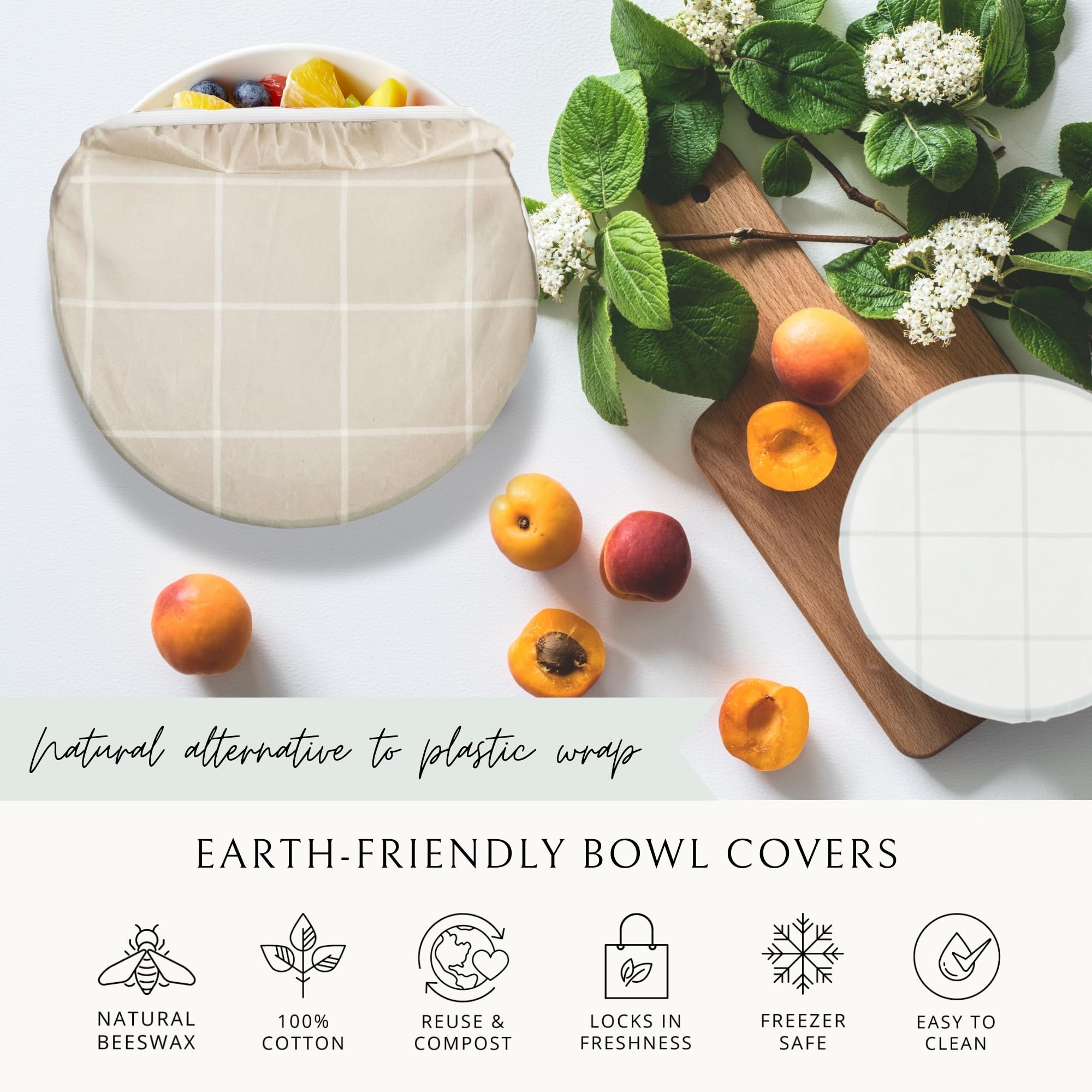Nectar & Nest bread proofing cover shown on a stand mixer bowl.