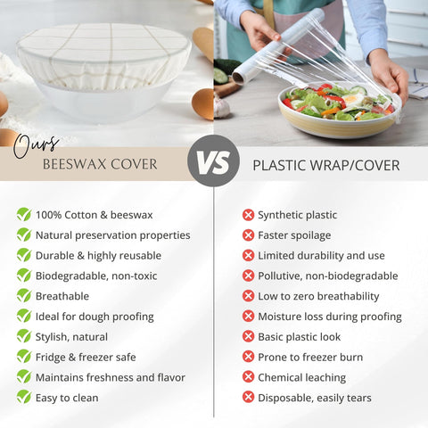 Nectar & Nest elastic reusable cover protects leftovers in the fridge.