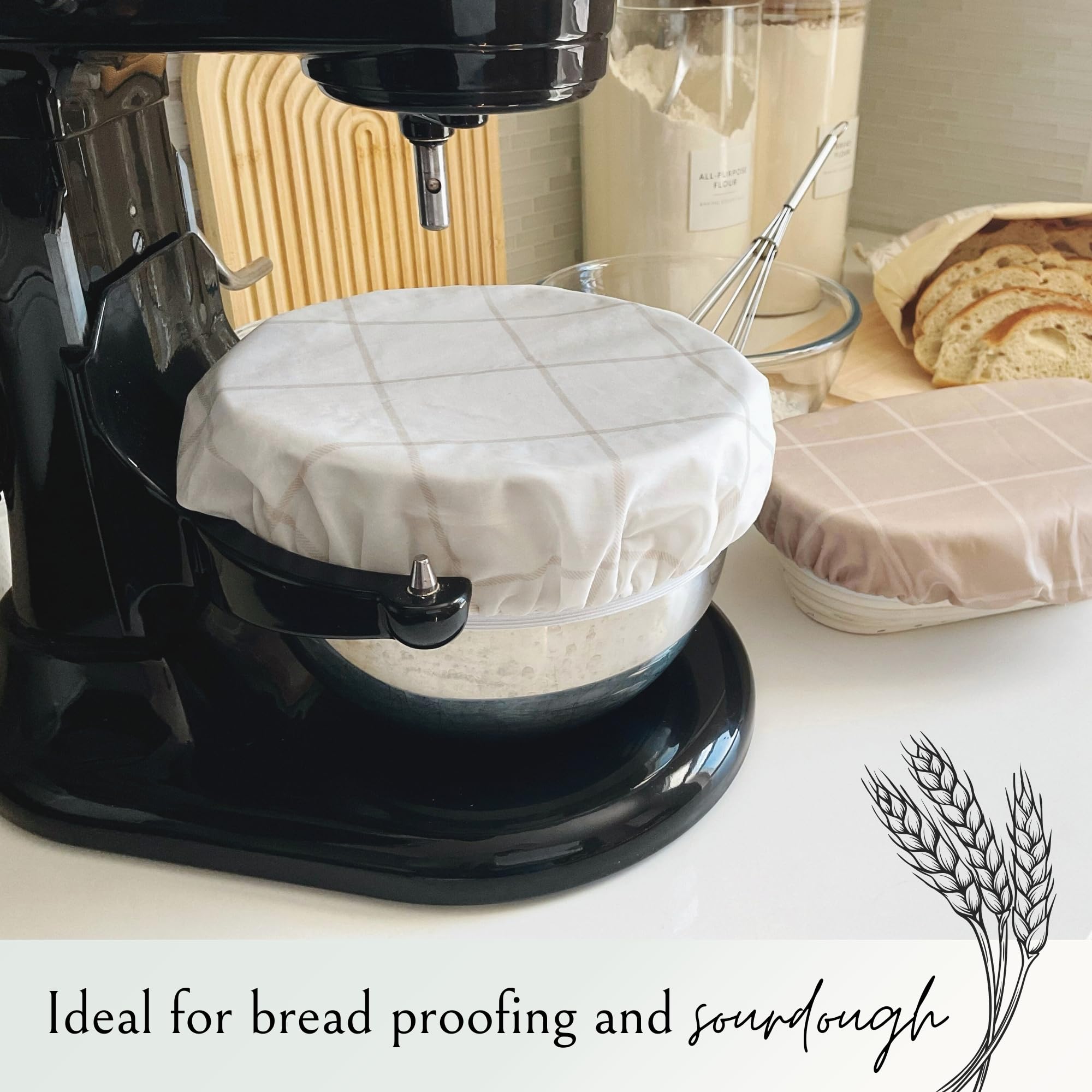 Nectar & Nest stylish cloth cover for dough rising.