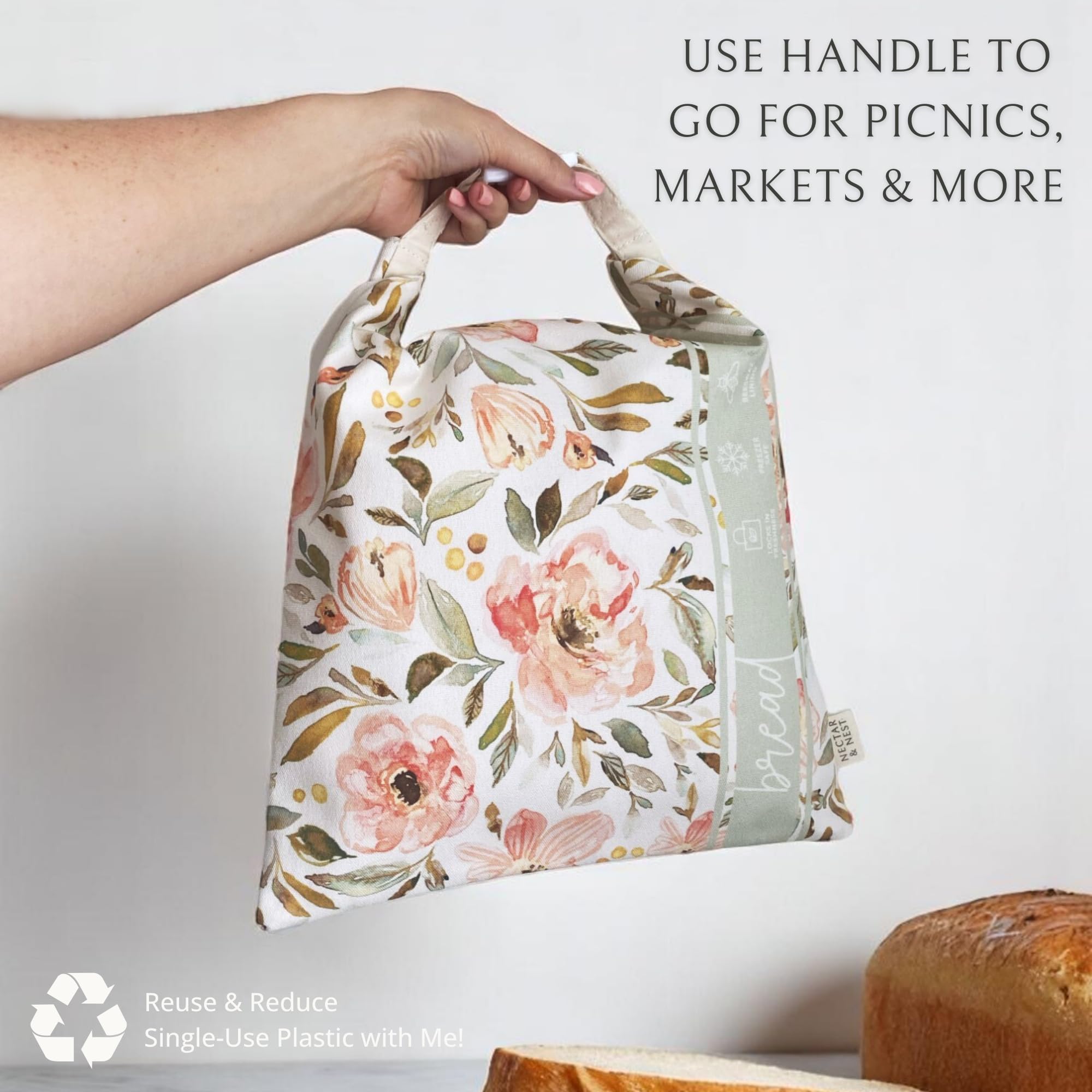 Nectar & Nest bowl cover and bread bags set elevates sourdough rituals.